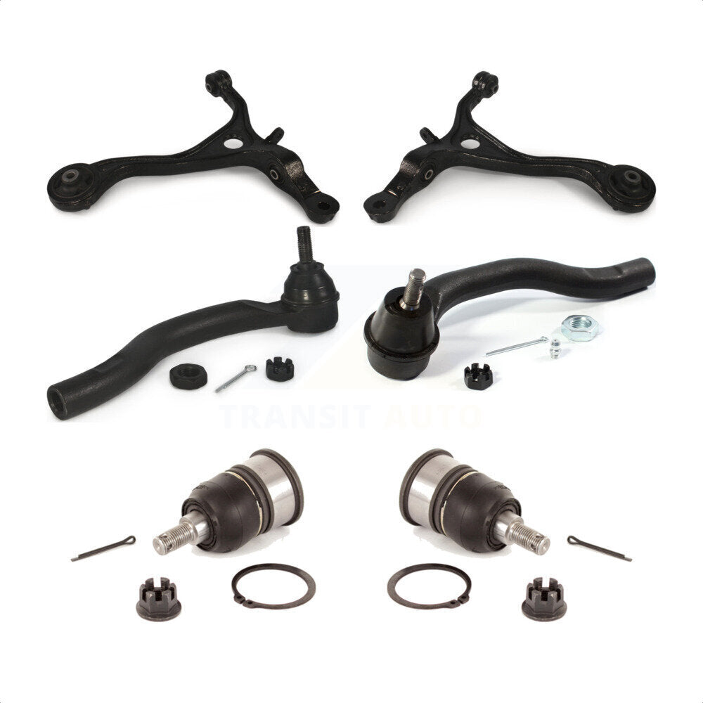 Front Suspension Control Arm With Tie Rod End And Ball Joint Kit (6Pc) For Honda Accord Acura TSX K72-101285
