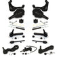 Front Control Arms Assembly And Lower Ball Joints Tie Rods Link Sway Bar Suspension Kit (13Pc) For Chevrolet Silverado 2500 GMC Sierra Suburban Yukon XL Without Frame Bracket K72-101291
