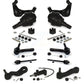 Front Control Arms Assembly And Lower Ball Joints Tie Rods Link Sway Bar Suspension Kit (13Pc) For Chevrolet Silverado 2500 GMC Sierra Suburban Yukon XL Without Frame Bracket K72-101293