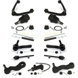 Front Control Arms Assembly And Lower Ball Joints Tie Rods Link Sway Bar Suspension Kit (13Pc) For Chevrolet Silverado 1500 GMC Tahoe Sierra Suburban Yukon XL Avalanche Cadillac Classic Escalade ESV EXT Without Frame Bracket K72-101303