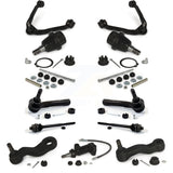 Front Control Arms Assembly And Lower Ball Joints Tie Rods Link Sway Bar Suspension Kit (13Pc) For Chevrolet Silverado 1500 GMC Tahoe Sierra Suburban Yukon XL Avalanche Cadillac Classic Escalade ESV EXT Without Frame Bracket K72-101305