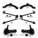 Front Suspension Control Arm And Ball Joint Assembly Steering Tie Rod End Stabilizer Bar Link Kit (8Pc) For 2010 Chevrolet HHR Turbocharged With FE3 9.86" Center to Length K72-101326