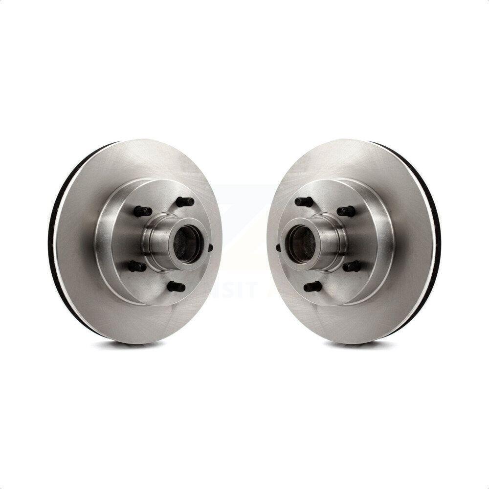 Front Disc Brake Rotors And Hub Assembly Pair For Chevrolet C10 G20 GMC Cadillac C1500 G2500 Fleetwood R10 Brougham K5 Blazer R1500 Suburban G10 DeVille Commercial Chassis G1500 Jimmy P10 P1500 Checker Marathon K8-100001