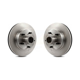 Front Disc Brake Rotors And Hub Assembly Pair For Chevrolet C10 G20 GMC Cadillac C1500 G2500 Fleetwood R10 Brougham K5 Blazer R1500 Suburban G10 DeVille Commercial Chassis G1500 Jimmy P10 P1500 Checker Marathon K8-100001