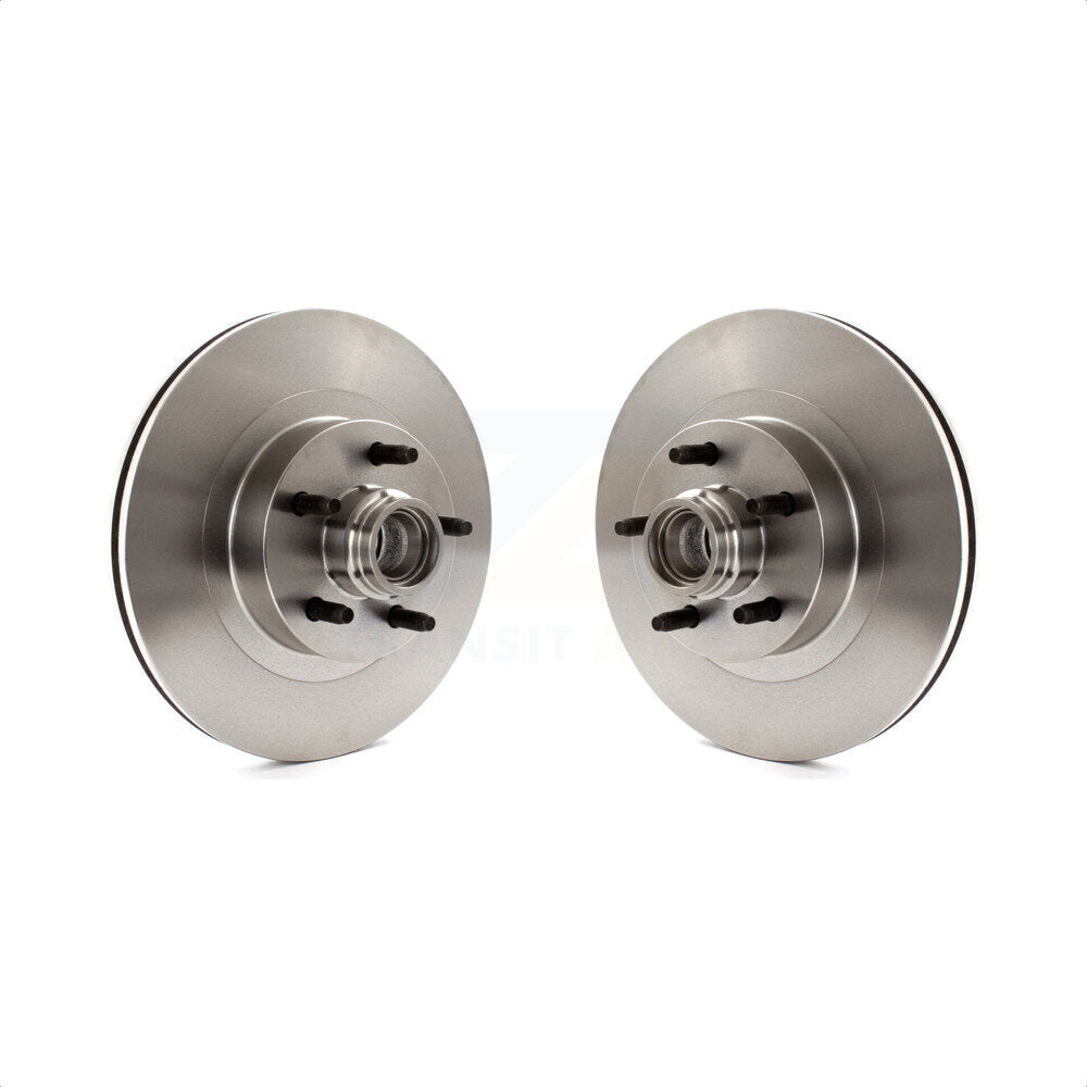 Front Disc Brake Rotors And Hub Assembly Pair For Ford Explorer Sport Trac RWD K8-100034