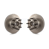 Front Disc Brake Rotors And Hub Assembly Pair For Ford F-250 Super Duty F-350 K8-100043