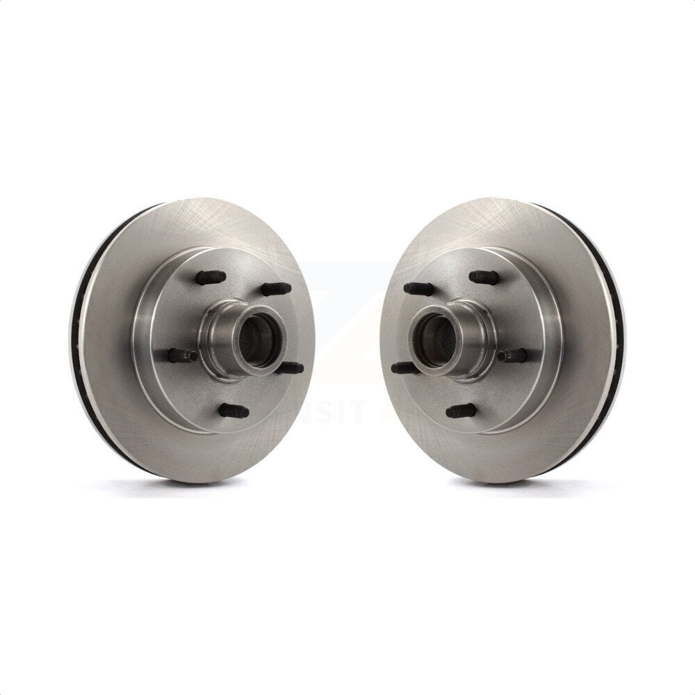 Front Disc Brake Rotors And Hub Assembly Pair For 1994-1999 Dodge Ram 1500 RWD K8-100049