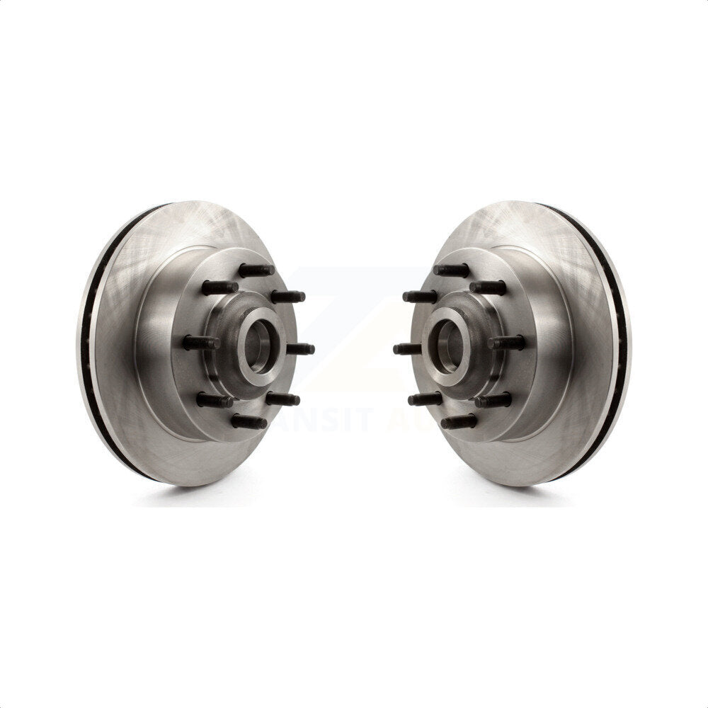 Front Disc Brake Rotors And Hub Assembly Pair For Dodge Ram 2500 3500 Van 1500 B3500 B2500 K8-100051