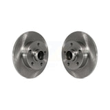 Rear Disc Brake Rotors And Hub Assembly Pair For Volkswagen Jetta Golf Passat Corrado K8-100053