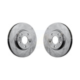 Front Disc Brake Rotors Pair For Chevrolet Equinox Malibu Cruze Buick GMC Terrain Verano Volt LaCrosse Regal Sportback TourX Orlando Encore GX Trailblazer K8-100119