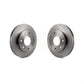 Front Disc Brake Rotors Pair For Ford F-150 Lincoln Mark LT 4WD K8-100163