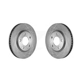 Front Disc Brake Rotors Pair For Dodge Grand Caravan Chrysler Town & Country Voyager K8-100222