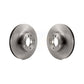 Front Disc Brake Rotors Pair For BMW 530i 540i K8-100348