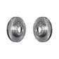 Front Disc Brake Rotors Pair For BMW 750Li 745Li 750i 745i 760Li 760i K8-100354