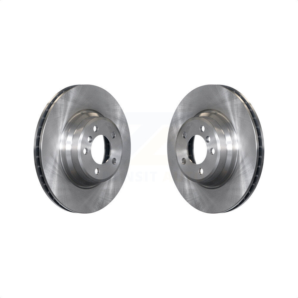 Front Disc Brake Rotors Pair For BMW 750Li 745Li 750i 745i 760Li 760i K8-100354