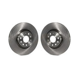 Front Disc Brake Rotors Pair For Volkswagen Jetta Passat Audi Tiguan GTI Beetle CC A3 Q3 Eos Quattro Golf Alltrack TT Sportback e-tron Limited Taos K8-100407