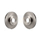 Front Disc Brake Rotors Pair For 2004-2006 Nissan X-Trail K8-100409