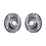 Front Disc Brake Rotors Pair For Volkswagen Jetta Beetle Audi Golf A3 Rabbit SportWagen Quattro Eos e-Golf GTI Taos K8-100418