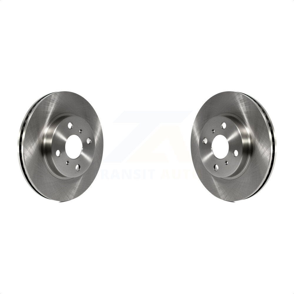 Front Disc Brake Rotors Pair For Toyota Yaris Prius C Scion iQ K8-100427