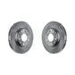 Front Disc Brake Rotors Pair For Ford Edge Mazda CX-7 Lincoln MKX K8-100439