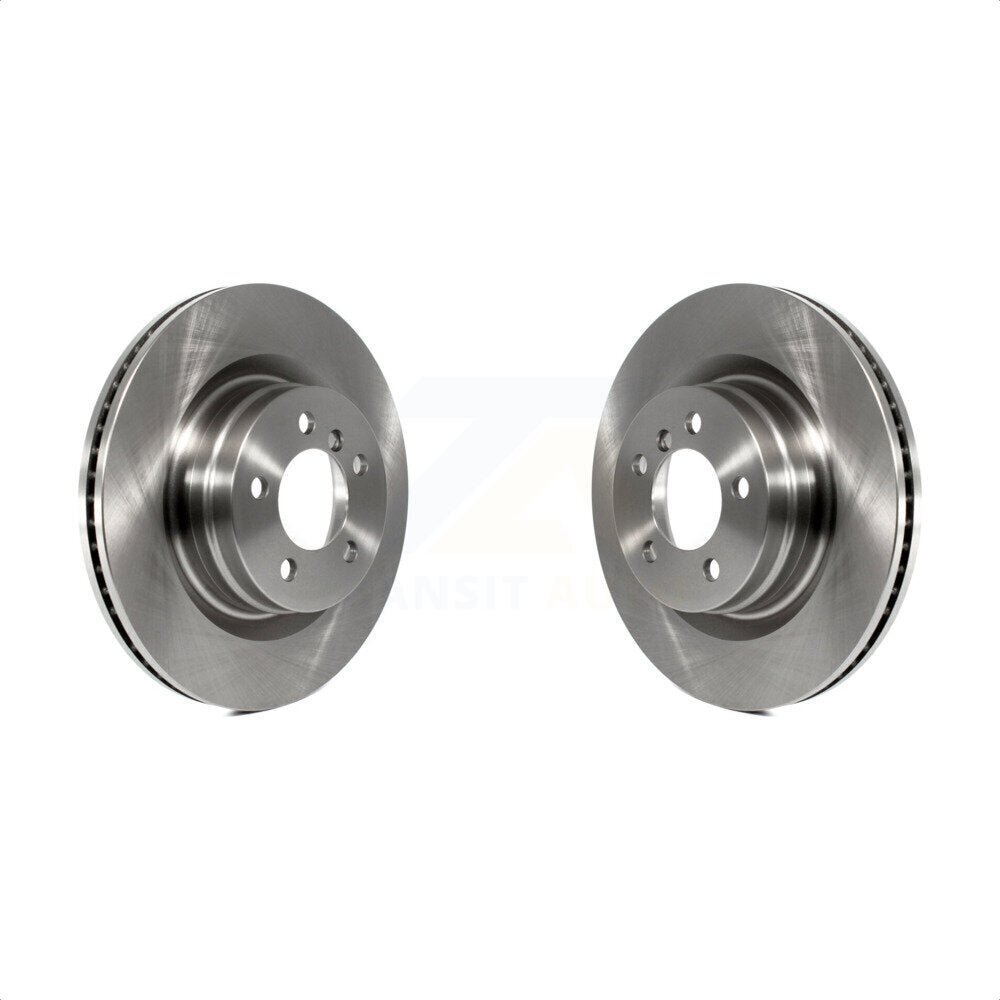 Front Disc Brake Rotors Pair For 2006-2009 Land Rover Range Naturally Aspirated K8-100441