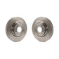 Front Disc Brake Rotors Pair For 2009-2011 Hyundai Genesis 3.8L K8-100487