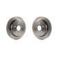 Rear Disc Brake Rotors Pair For Chevrolet Camaro Cadillac CTS K8-100609