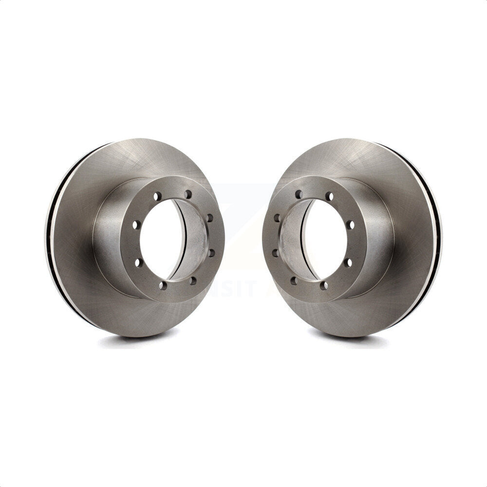 Rear Disc Brake Rotors Pair For Ford E-350 Super Duty E-450 Econoline K8-100634