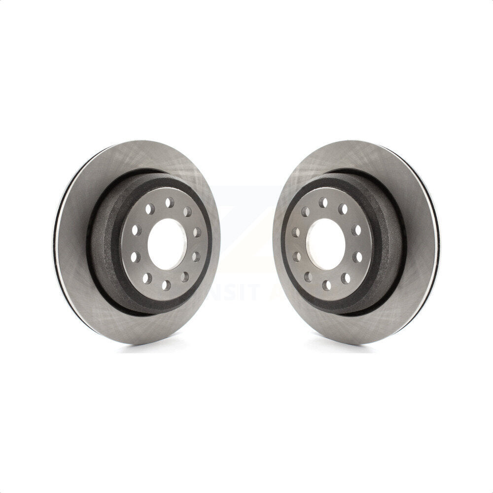 Rear Disc Brake Rotors Pair For 2003-2011 Lincoln Town Car Sedan K8-100645
