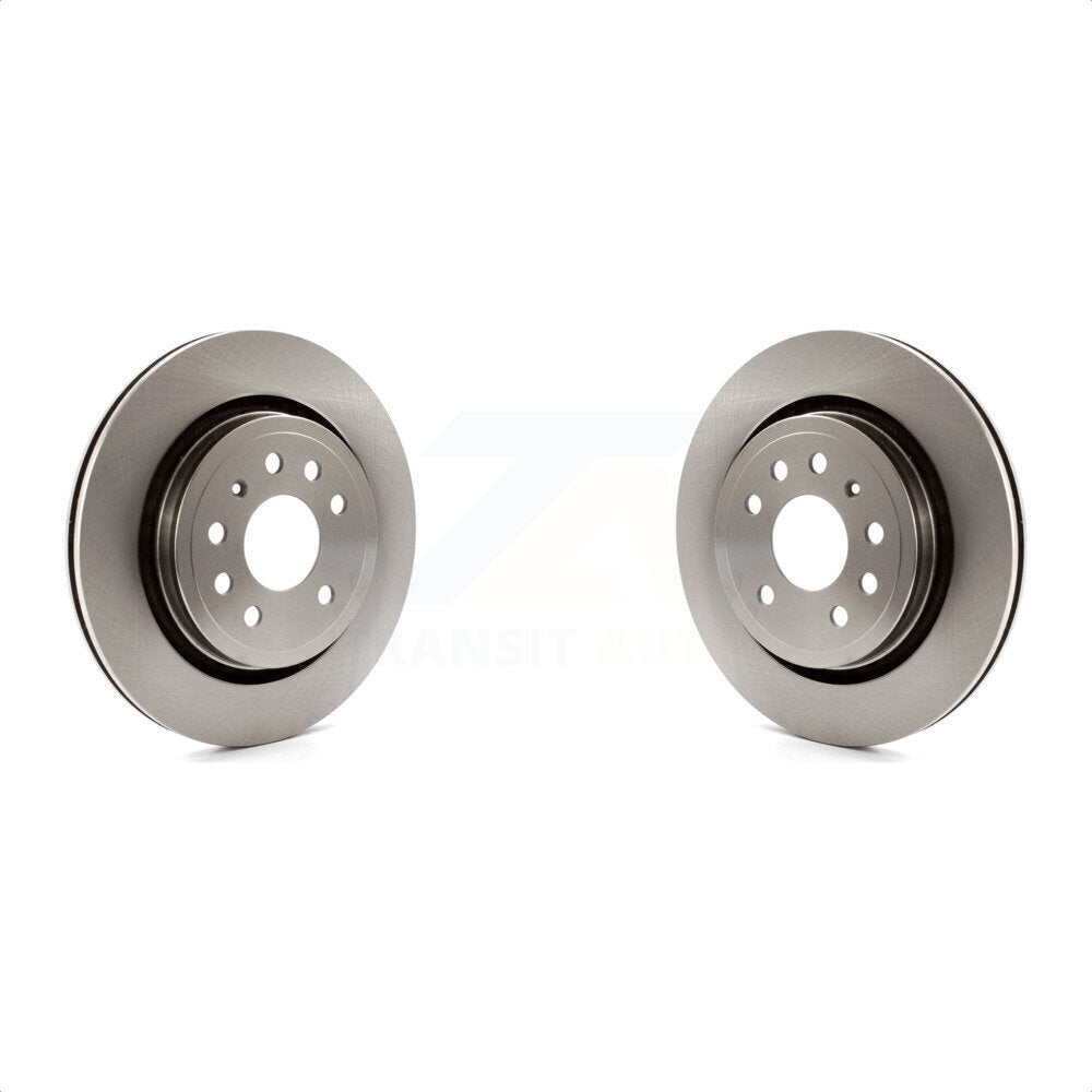 Rear Disc Brake Rotors Pair For Saab 9-3 9-3X With Vented Rotor K8-100812