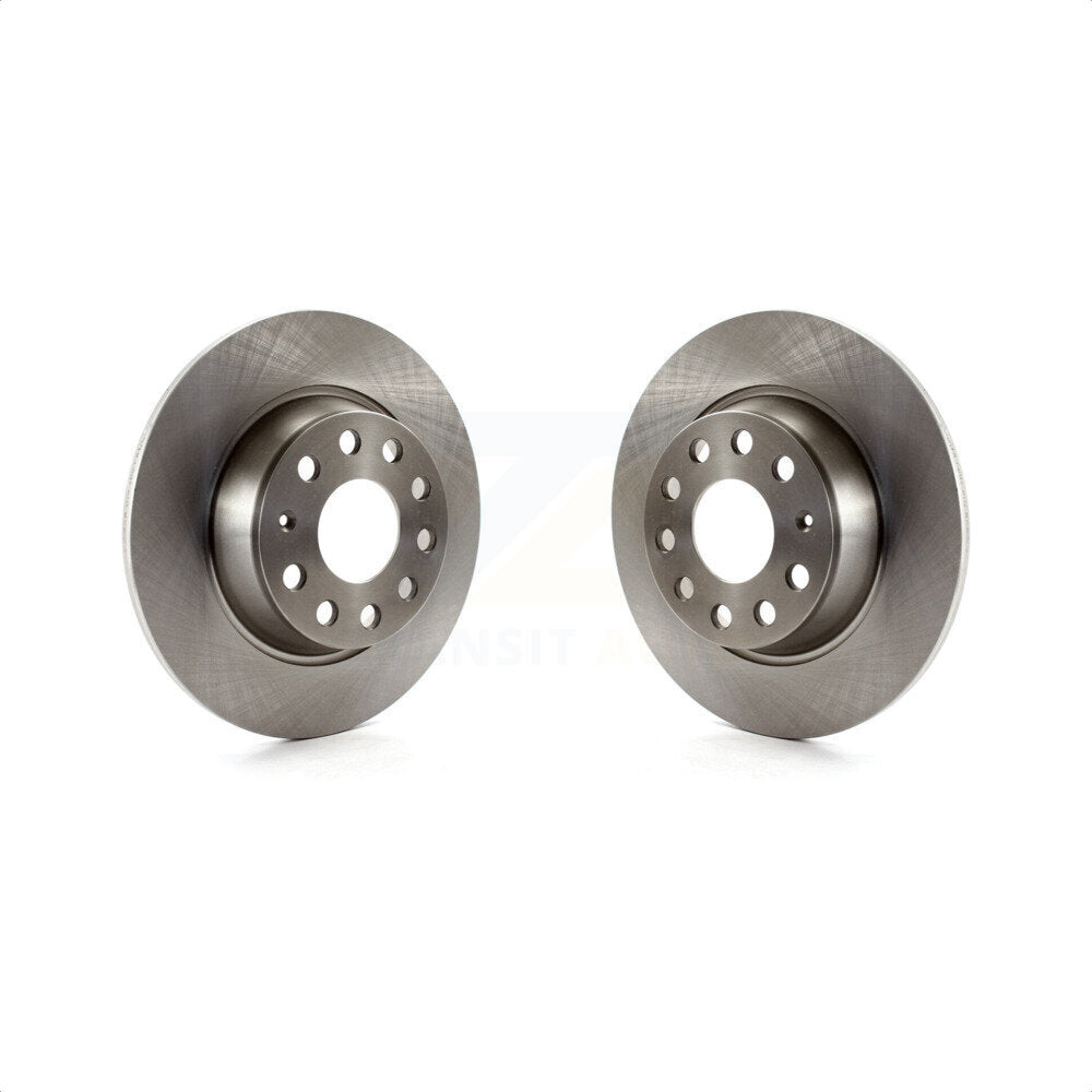 Rear Disc Brake Rotors Pair For Volkswagen Jetta Passat GTI Eos Audi A3 Quattro Golf K8-100885