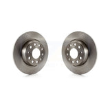 Rear Disc Brake Rotors Pair For Volkswagen Jetta Passat GTI Eos Audi A3 Quattro Golf K8-100885