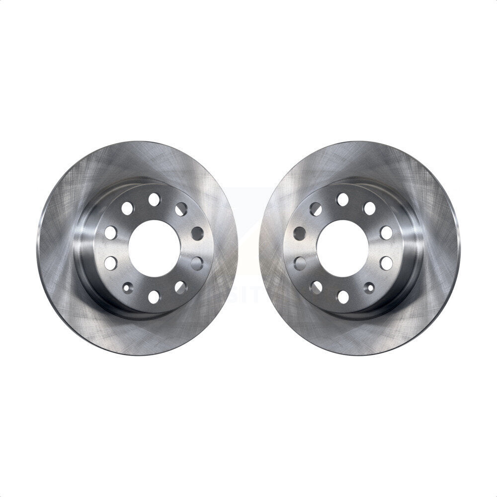 Rear Disc Brake Rotors Pair For Volkswagen Jetta Beetle Eos Audi A3 GTI Golf SportWagen Quattro K8-100910