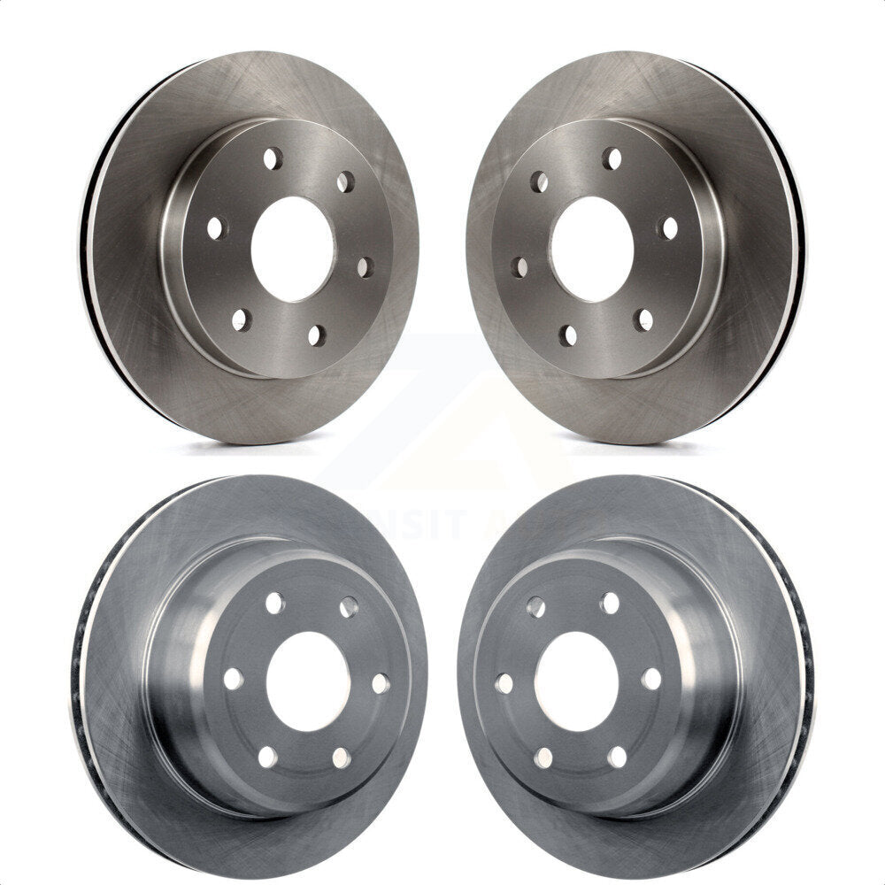 Front Rear Disc Brake Rotors Kit For Chevrolet Silverado 1500 GMC Tahoe Sierra Suburban Yukon Avalanche XL Cadillac Escalade Express ESV EXT Savana K8-100983