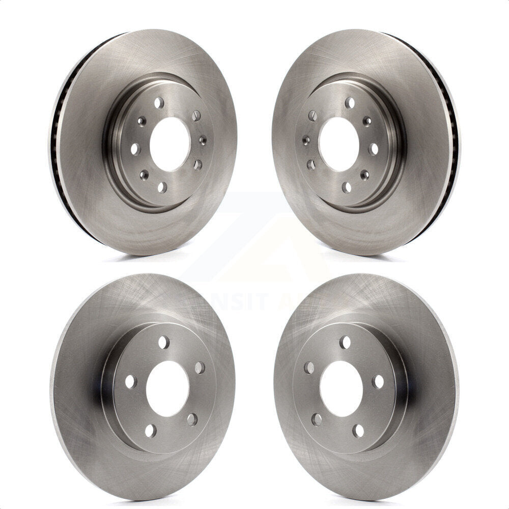 Front Rear Disc Brake Rotors Kit For 2003-2004 Cadillac Seville With Solid Rotor K8-100997