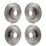 Front Rear Disc Brake Rotors Kit For 2003-2004 Cadillac Seville With Solid Rotor K8-100997
