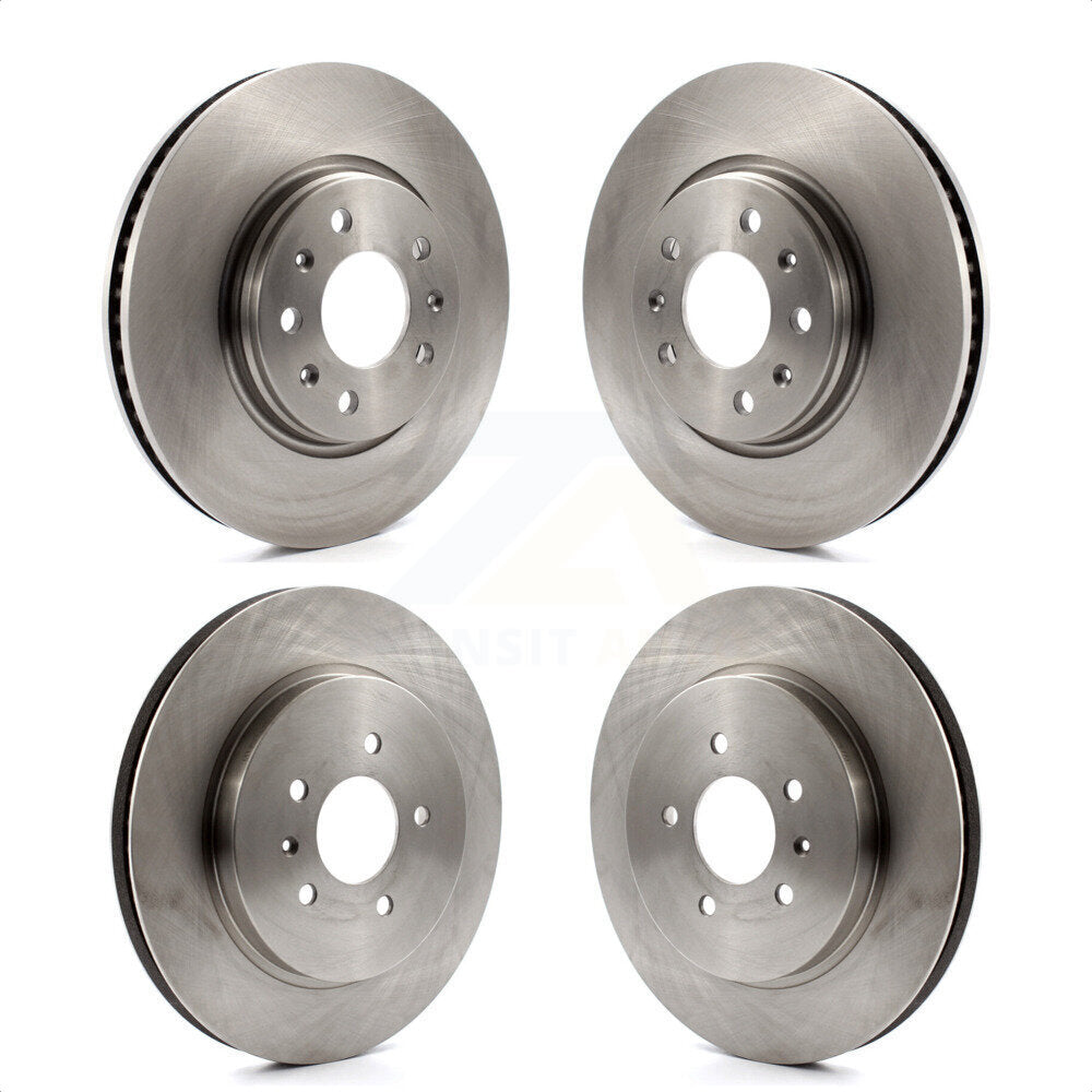 Front Rear Disc Brake Rotors Kit For 2006-2007 Cadillac CTS Base With Sport Suspension K8-100999