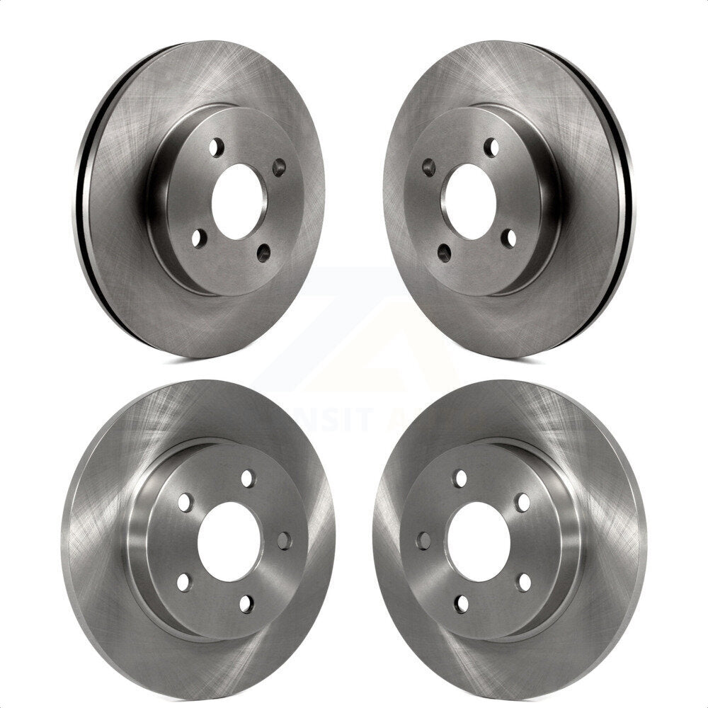 Front Rear Disc Brake Rotors Kit For Pontiac G5 Pursuit With Drum Brakes K8-101001