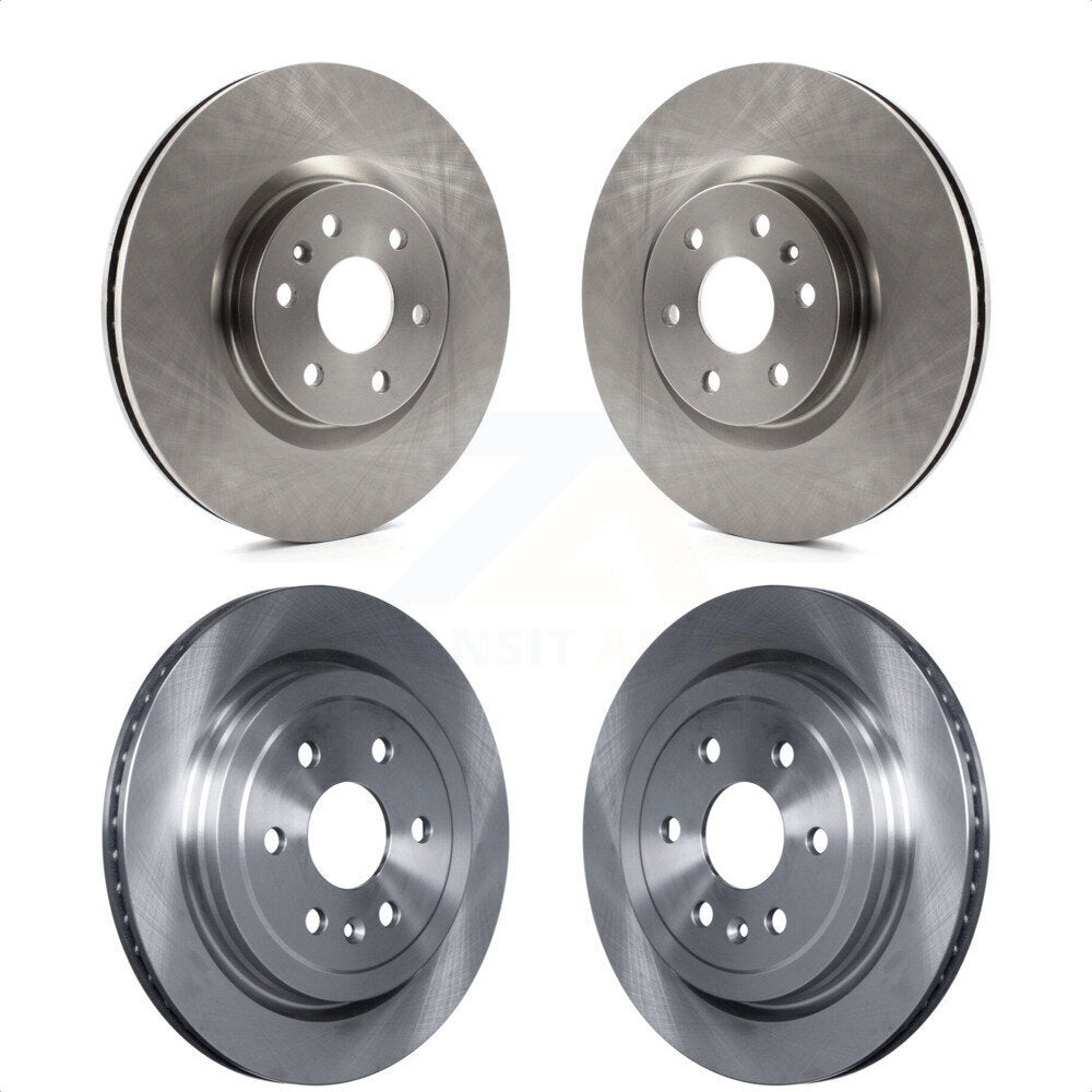 Front Rear Disc Brake Rotors Kit For Cadillac SRX Saab 9-4X K8-101049