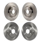 Front Rear Disc Brake Rotors Kit For Chevrolet HHR With Dual Piston Caliper K8-101053