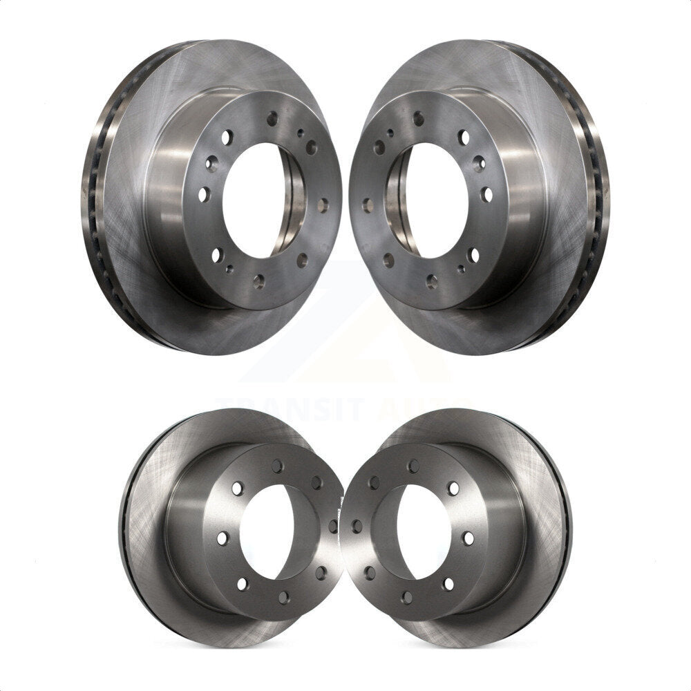 Front Rear Disc Brake Rotors Kit For 2011-2019 Chevrolet Silverado 3500 HD GMC Sierra With Dual Wheels K8-101058