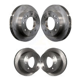 Front Rear Disc Brake Rotors Kit For 2011-2019 Chevrolet Silverado 3500 HD GMC Sierra With Dual Wheels K8-101058