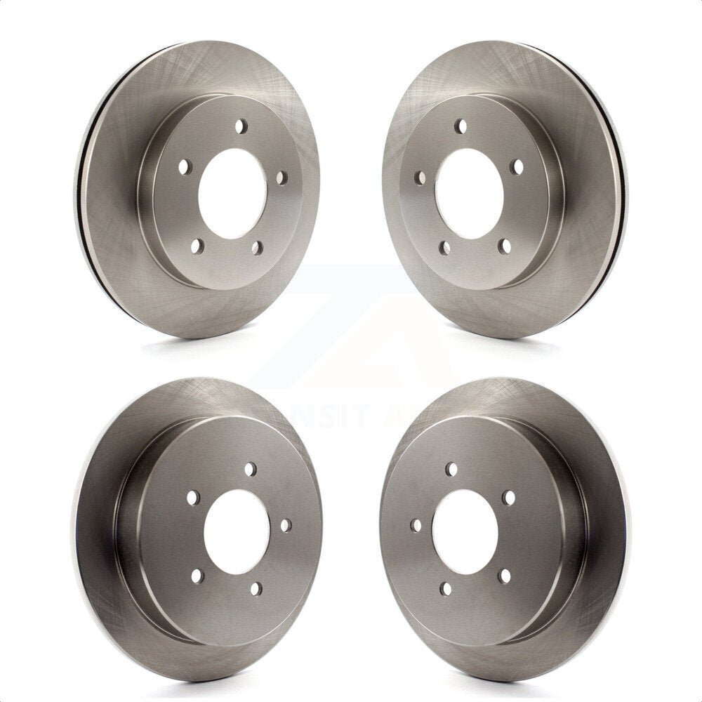 Front Rear Disc Brake Rotors Kit For Ford F-150 4WD K8-101079