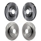 Front Rear Disc Brake Rotors Kit For Mazda Tribute Mercury Mariner K8-101101
