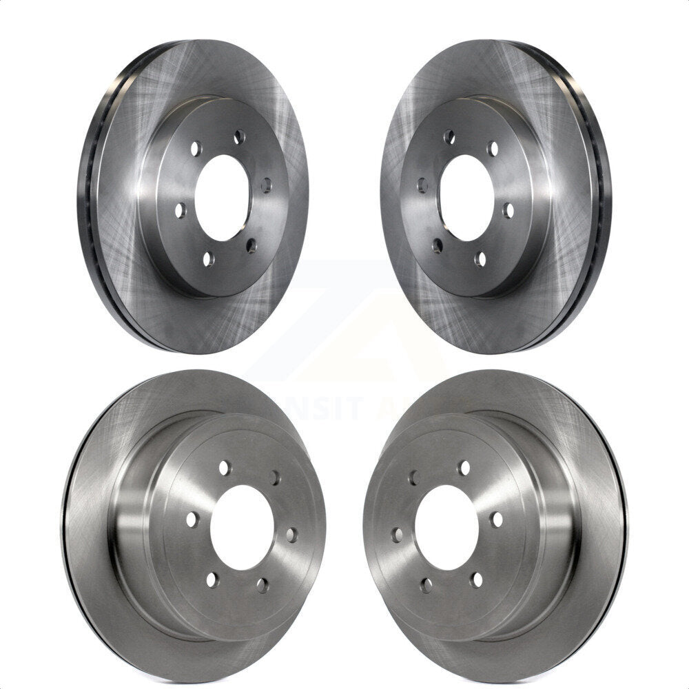 Front Rear Disc Brake Rotors Kit For Ford F-150 Lincoln Mark LT 4WD K8-101111