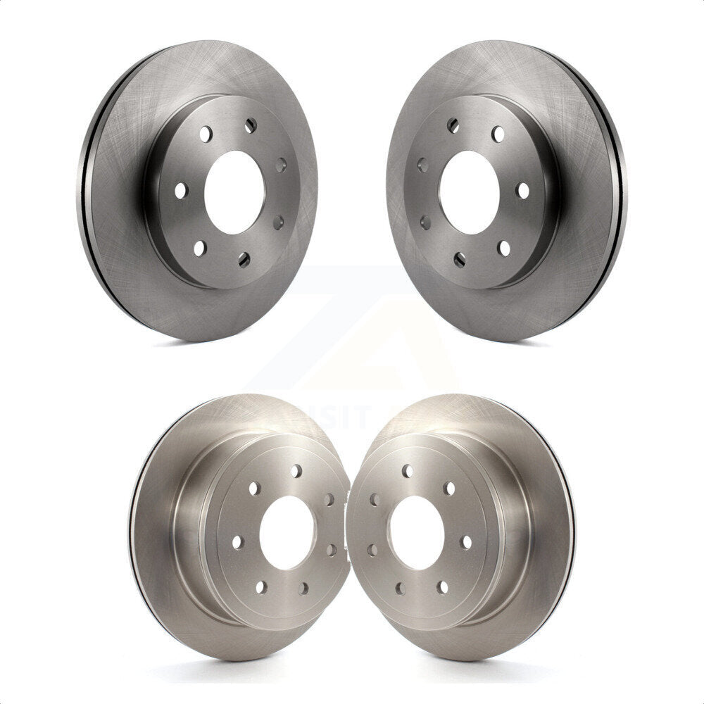Front Rear Disc Brake Rotors Kit For Ford F-150 Lincoln Mark LT 4WD K8-101112
