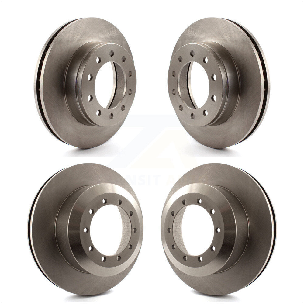 Front Rear Disc Brake Rotors Kit For Ford F-450 Super Duty F-550 International CF500 CF600 K8-101118