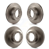 Front Rear Disc Brake Rotors Kit For Ford F-450 Super Duty F-550 International CF500 CF600 K8-101118
