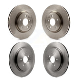 Front Rear Disc Brake Rotors Kit For 2013 Ford Explorer Sport With Heavy Duty Brakes K8-101139
