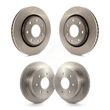 Front Rear Disc Brake Rotors Kit For 2010-2011 Ford F-150 With 7 Lug Wheels K8-101140